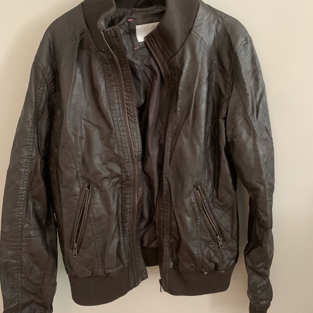 Faux leather jacket